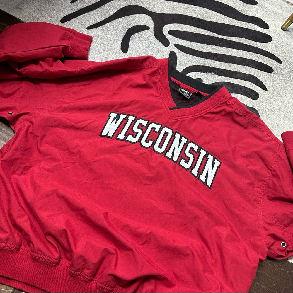 Vintage Wisconsin Badgers Varsity Windbreaker Pullover